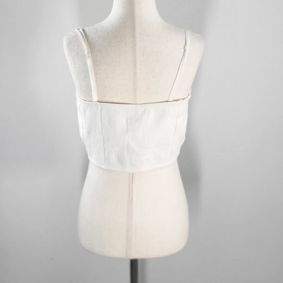 FREE PEOPLE have my heart cropped tank top Sz L NEW - Picture 7 of 10